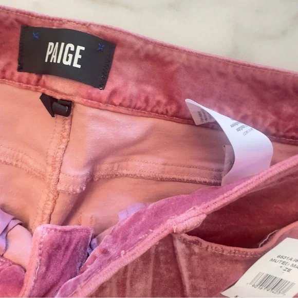 NEW PAIGE Pink Straight-Leg Jeans